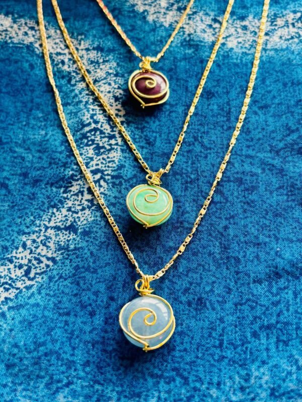 Spiral Pendant Necklace Collection - Image 6