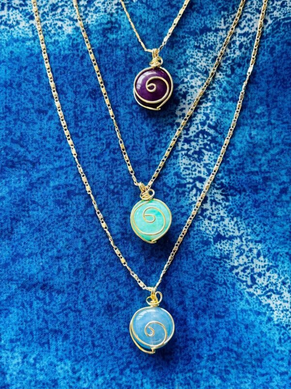 Spiral Pendant Necklace Collection - Image 7