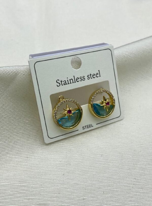 Star Aqua Elegance Earrings Collection - Image 2